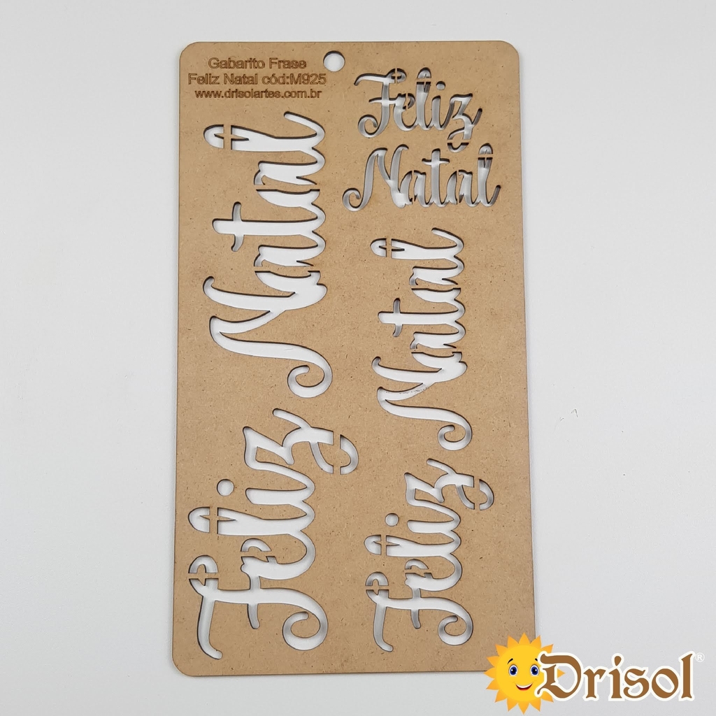 Placa Feliz Natal - Cria Arte Laser