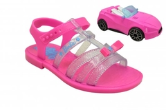 Sandalia Grendene Barbie Pink Car 11/2020 22166 Rosa/azul