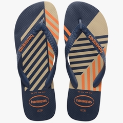 Chinelo Havaianas 10/2021 Trend Areia/azul Indigo