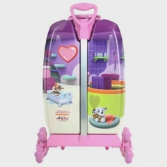 MOCHILA MAXTOY RODINHA PAW PATROL PET SHOP 12/2023 2993DM21 ROSA/LILAS na internet