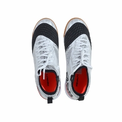 TENIS PENALTY FUTSAL MAX 1000 LOCKER ECOKNIT 03/2022 124223 BCO/PRETO/VERM - HARTY CALÇADOS