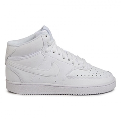 TENIS NIKE COURO COURT VISION MID 05/2022 CD5436 BRANCO