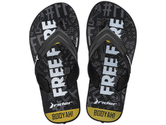 CHINELO RIDER STRIKE FREE FIRE 12111 PRETO/AMARELO