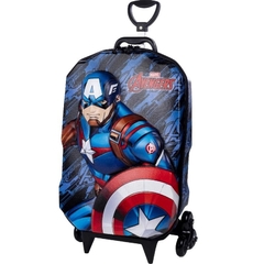 MOCHILA MAXTOY CAPITAO AMERICA 12/2023 3850AM22 AZUL/VERM na internet