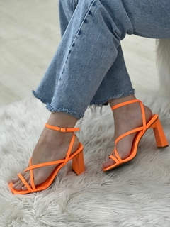 SANDALIA HARTY CALCADOS 09/2022 Z5139.23634 FLUOR LARANJA