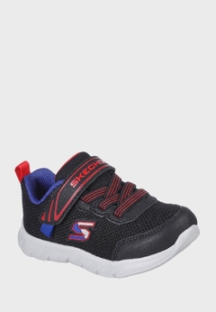 TENIS SKECHERS 09/2022 407305N COMFY FLEX PRETO/VERMELHO/AZUL