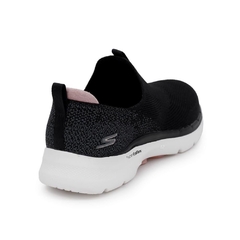 TENIS SKECHERS GO WALK 6 GLIMMERING 124502 PRETO/ROSA na internet