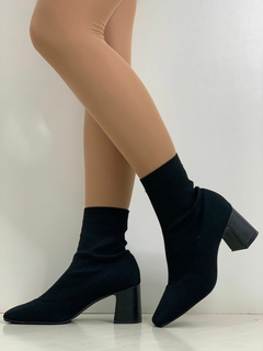 BOTA ANKLE BOOT HARTY 04/2023 Z5339-24216 KNIT PRETO - HARTY CALÇADOS