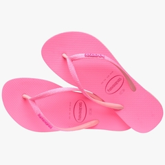 CHINELO HAVAIANAS 01/2024 SLIM GLITTER NEON ROSA MACARON - HARTY CALÇADOS