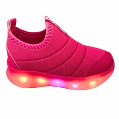 TENIS NOVOPE LUZINHA 08/2023 30001253 PINK FLUOR/GLITTER