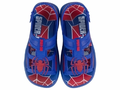 SANDALIA GRENDENE 08/2023 HOMEM ARANHA BUGGY 22940 AZUL/VERM - HARTY CALÇADOS