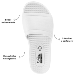 CHINELO RAMARIM SLIDE NUVEM SUPER LEVE 23-6201 BRANCO - comprar online