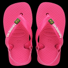 CHINELO HAVAIANAS BABY 11/2023 BRASIL LOGO ROSA FLUX