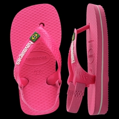 CHINELO HAVAIANAS BABY 11/2023 BRASIL LOGO ROSA FLUX na internet