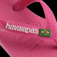 CHINELO HAVAIANAS BABY 11/2023 BRASIL LOGO ROSA FLUX - HARTY CALÇADOS