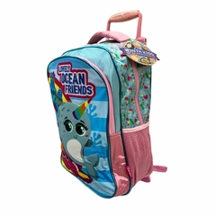 MOCHILA WINCK OCEAN FRIENDS C/RODINHA 02/2024 BPD32914 RS CLARO/AZUL - comprar online