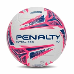 BOLA PENALTY FUTSAL RX 500 XXII 02/2024 521342 BCO/RS/AZUL