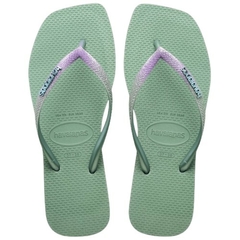 CHINELO HAVAIANAS 02/2024 SLIM SQUARE GLITTER ARGILA