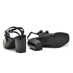 SAPATO VIA MARTE SLINGBACK 04/2024 062-005 PRETO - HARTY CALÇADOS