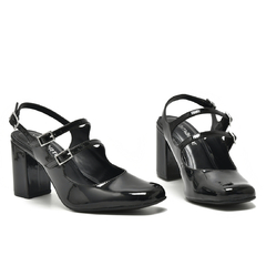 SAPATO VIA MARTE SLINGBACK 04/2024 062-005 PRETO - loja online