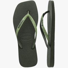 CHINELO HAVAIANAS SLIM SQUARE GLITTER MALVA - comprar online