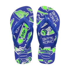 CHINELO HAVAIANAS KIDS ATHLETIC BCO/AZUL NAVAL