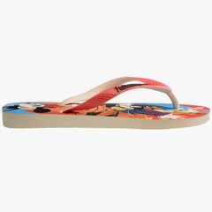 Imagem do Chinelo Havaianas Disney Stylish Bege Palha/verm