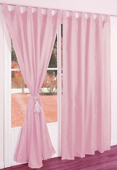 Juego de cortinas de voile triple con presillas - Articulo 123 - Blanco Yabell