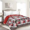 cubrecama reversible estampado 1 1/2 PL