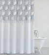 cortina de baño de tela aldeana
