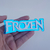 Aplique Frozen (fundo azul 10cm)