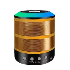 PARLANTE PORTATIL CON LUZ RGB SÚPER SONIDO WS-887 - comprar online