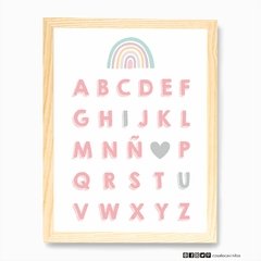 Cuadro- Abecedario Arcoiris - comprar online