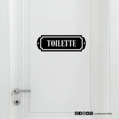 Baño- Cartel Toilette