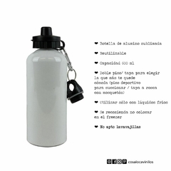 Hoppy Botella deportiva de aluminio Unicornio - Cosaloca Vinilos