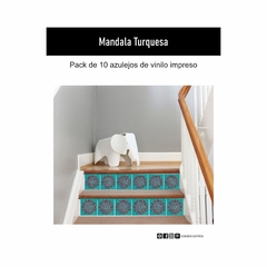 Azulejos- Mandala turquesa - comprar online