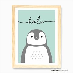 Cuadro- Pingüino Hola - comprar online