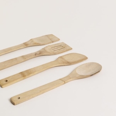 SET X 4 CUCHARAS DE BAMBOO 27CM - comprar online