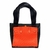 Patchwork bag Hackeada black orange - comprar online