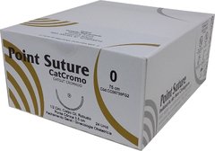 Fio de Sutura CATCROMO Categute Cromado 75cm (AGULHA 1/2 DE CÍRCULO CORPO CILÍNDRICO ROBUSTO PONTA CÔNICA DE 35MM) - comprar online