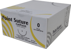 Fio de Sutura CATPOINT Categute Simples 75cm (AGULHA 1/2 DE CÍRCULO CORPO CILÍNDRICO ROBUSTO PONTA CÔNICA DE 35MM) - comprar online