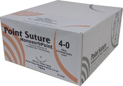 Fio de Sutura MONOSORBPOINT Poliglecaprone 25 Incolor 45cm/70cm (AGULHA 3/8 DE CÍRCULO CORPO TRIANGULAR PONTA TRIANGULAR REVERSA PREMIUM DE 20MM)