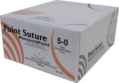 Fio de Sutura MONOSORBPOINT Poliglecaprone 25 Incolor 45cm/70cm (AGULHA 3/8 DE CÍRCULO CORPO TRIANGULAR PONTA TRIANGULAR REVERSA PREMIUM DE 20MM) - Point Suture