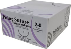 Fio de Sutura SURGISORBPOINT Ácido Poliglicólico Violeta 70cm (AGULHA 1/2 DE CÍRCULO CORPO CILÍNDRICO ROBUSTO PONTA CÔNICA DE 40MM) na internet