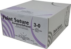 Fio de Sutura SURGISORBPOINT Ácido Poliglicólico Incolor 45cm/70cm (AGULHA 3/8 DE CÍRCULO CORPO TRIANGULAR PONTA TRIANGULAR REVERSA PREMIUM DE 19MM)