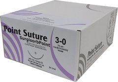 Fio de Sutura SURGISORBPOINT Ácido Poliglicólico Violeta 70cm (AGULHA 3/8 DE CÍRCULO CORPO CILÍNDRICO PONTA CÔNICA DE 30MM) - Point Suture