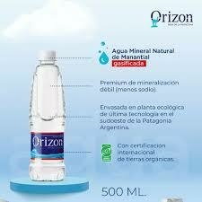 Agua Con Gas Orizon Pack x12 botellas 500cc - comprar online