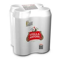 Stella Artois lata 710cc pack x4