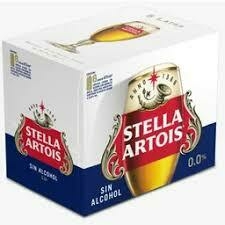 Cerveza sin alcohol Stella artois lata 473cc Pack x6