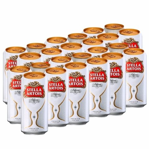 Stella Artois Lata 473ml. PACK 24